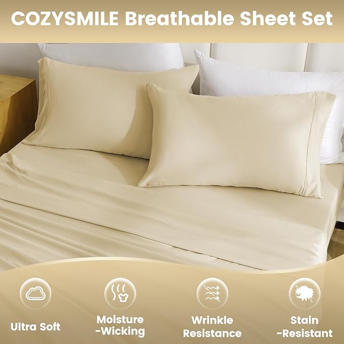 Deep Pocket Super Soft Queen Sheet Set - Image 8