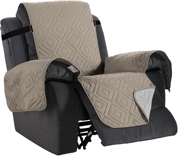 H.VERSAILTEX Reversible Quilted Recliner Covers Water Resistant Furniture by HVERSAILTEX