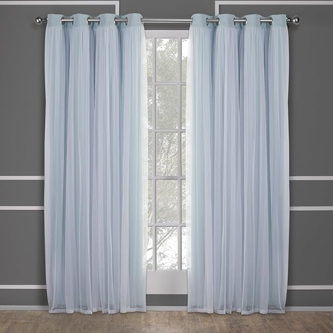 TOWN & COUNTRY LUXE Talia Double Layer Indoor Curtains, Sheer and Room - Image 3