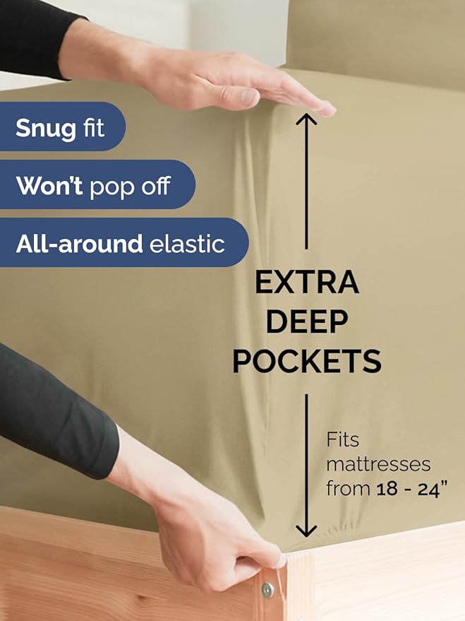Extra Deep Twin XL Fitted Sheet - Image 2