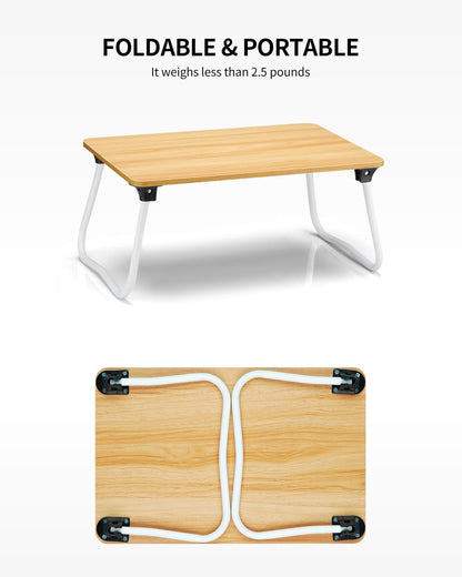 ruxury foldable lap desk laptop stand bed desk showing dimensions