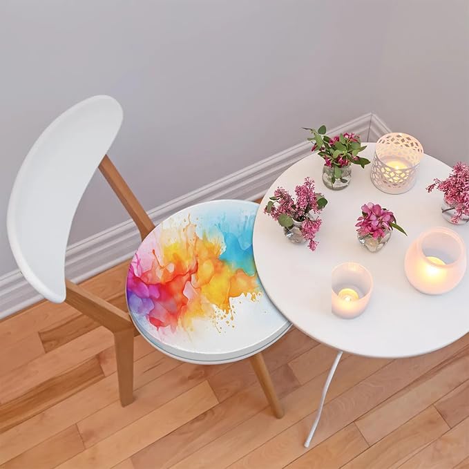 Splash Tie Dye Round Chair Cushions - Image 2