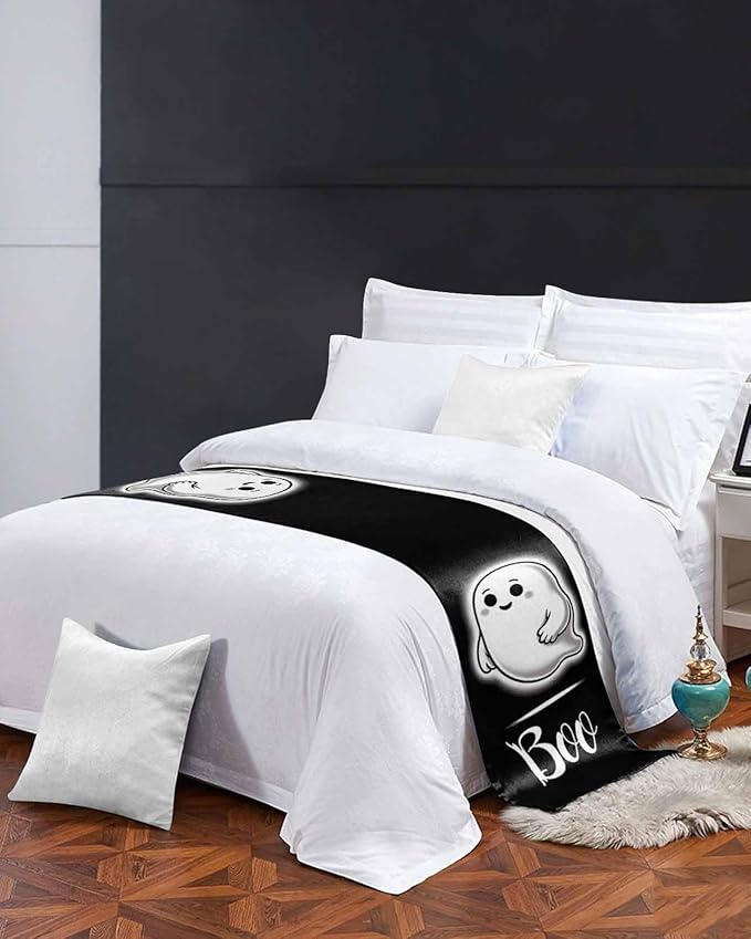 Halloween Cute Ghost Boo Bed Runners - Image 4