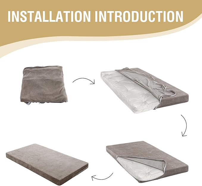 H.VERSAILTEX Twin Size Armless Futon Mattress Covers - Image 6