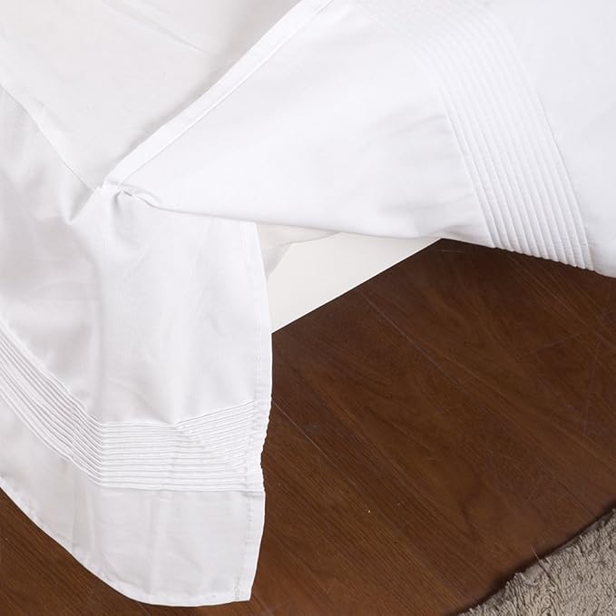 Valea Home Bed Skirt with Split Corners Durable Elegant Luxury Dust Ruffle Bed - Image 3