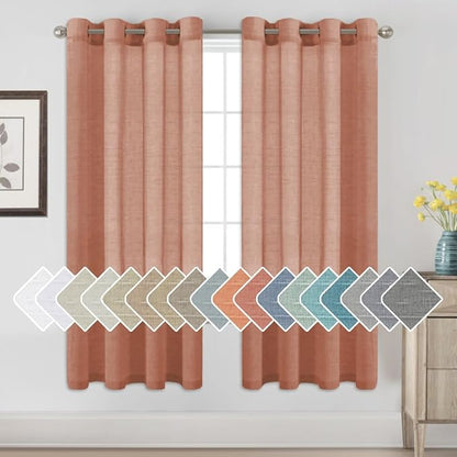 H.VERSAILTEX Linen Curtains Natural Blended Curtain Panels by HVERSAILTEX