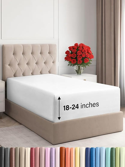 Extra Deep Twin Fitted Sheet by CGKUnlimited