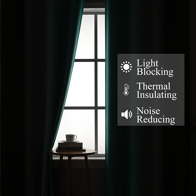 Estelar Textiler Brown and Teal Blackout Curtains & Drapes - Image 3