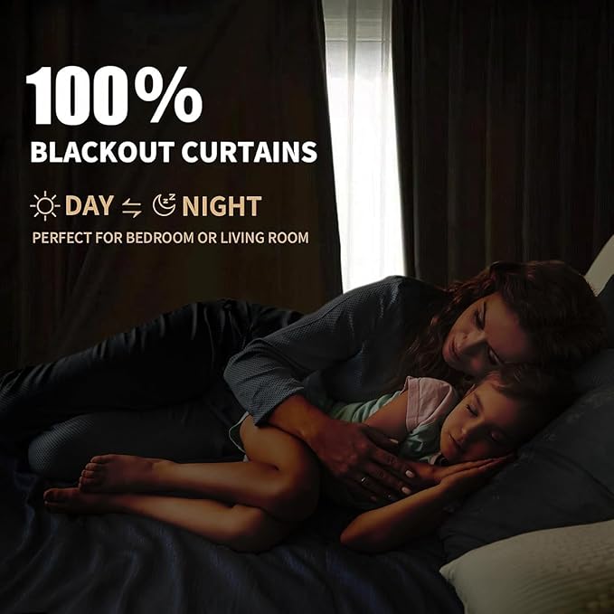 INOVADAY 100% Blackout Curtains - Image 2