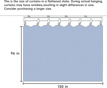 Room Divider Curtains Total Blackout Privacy Curtain Panel Room Thermal - Image 7
