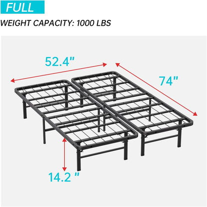 bestmassage | full bed frame | metal | shown in use