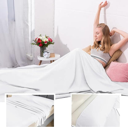 Sleeping Bag Liner, Travel Sheet & Adult Sleep Sack, Camping Sheets Travel - Image 4