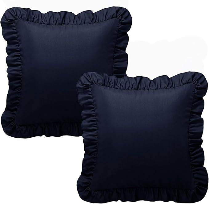 KKJIAF Ruffle Pillow Cases 24x24 Inches, Microfiber Wrinkle Resistant Pillow - Image 8