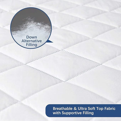 RV Short Queen Mattress Topper Pad Protector Waterproof, Absorbent 60" x 75" - Image 5