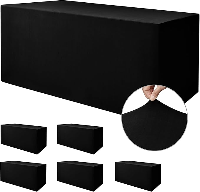 Nasitos Spandex Fitted Table Clothes, 6 Pack by Nasitoshomedecor