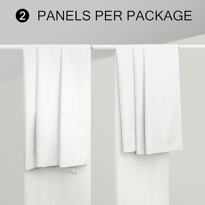 100 Inch Curtains & Drapes Window Coverings Custom Extreme Blackout Linen - Image 9