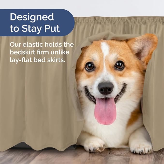 Wrap Around Dust Ruffle Bed Skirt - Image 7