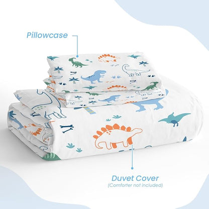 SANDJEST Dinosaur Duvet Cover Sets Full Size - Image 4