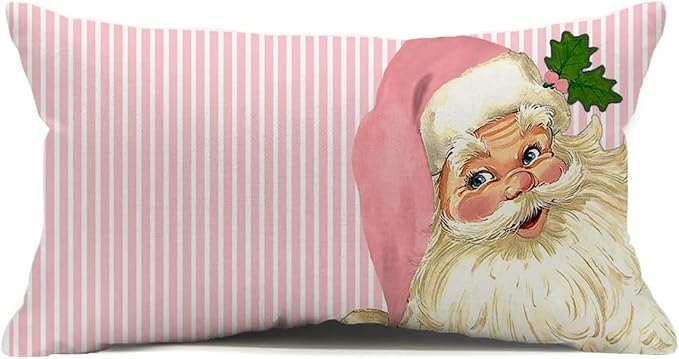 Nostalgic Santa Pillow Cover by Auomily