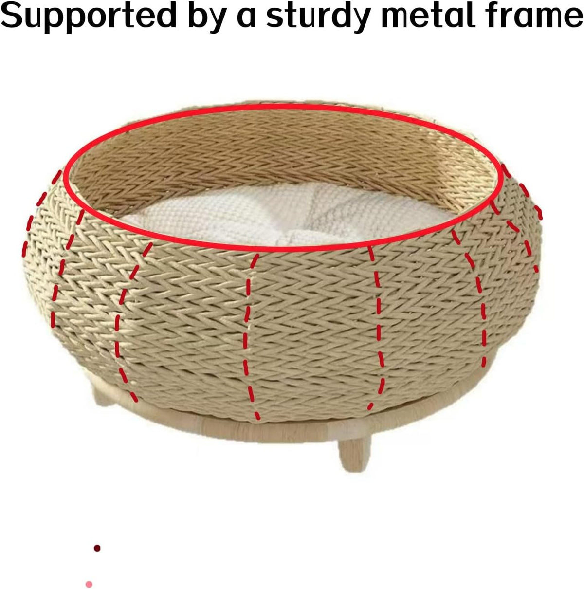 shengocase extra large handwoven paper rope wicker rattan, package contents