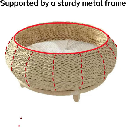 shengocase extra large handwoven paper rope wicker rattan, package contents