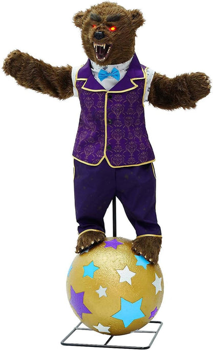 Spirit Halloween, 5 Ft 10 In Barnaby the Bear Animatronic, Halloween Prop