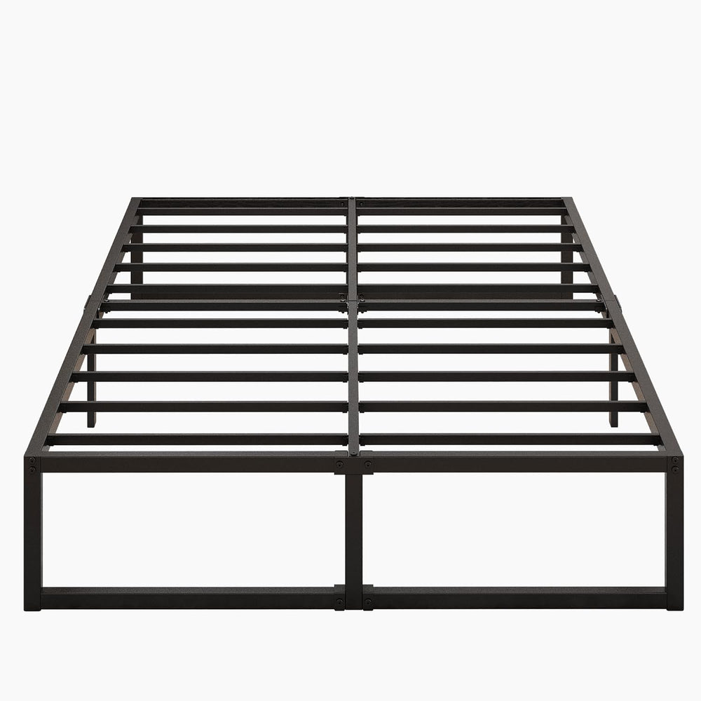 Lutown-Teen 14 Inch Full XL Size Bed Frame No Box Spring Needed, Heavy Duty X...