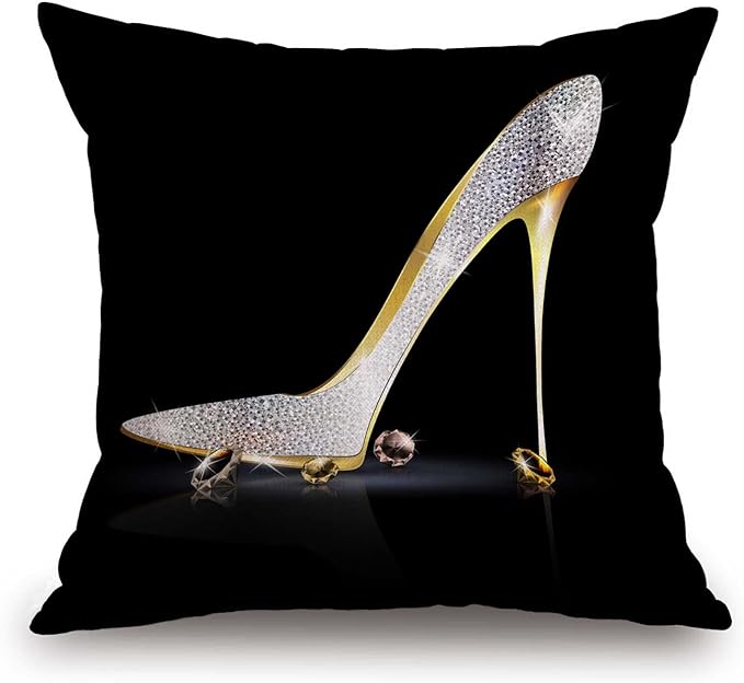 TSSOHU Square Decorative Throw Pillow Case Cushion Cover, Fashion Lady High by TSSOHU