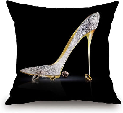 TSSOHU Square Decorative Throw Pillow Case Cushion Cover, Fashion Lady High by TSSOHU