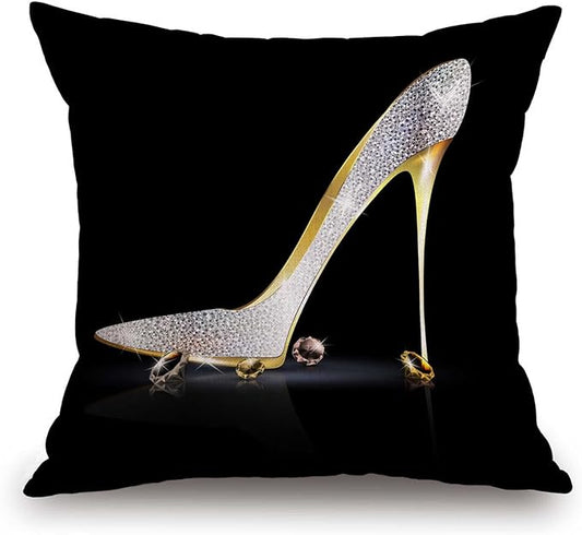 TSSOHU Square Decorative Throw Pillow Case Cushion Cover, Fashion Lady High by TSSOHU
