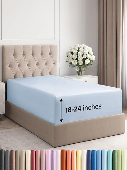 Extra Deep Twin Fitted Sheet by CGKUnlimited
