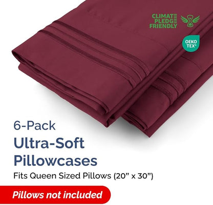 Queen Pillow Cases Set of 6 - Image 2