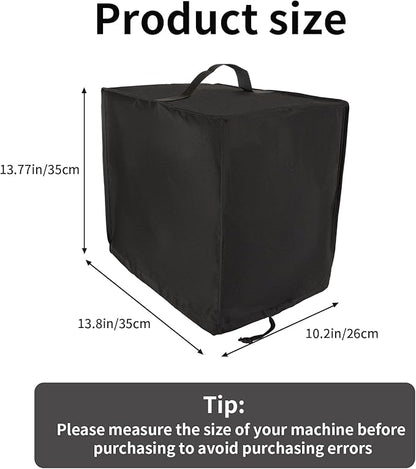 Black Air Fryer Cover for Kitchen Counter, Heavy Duty Heat-Resistant Dust Cover - Image 5