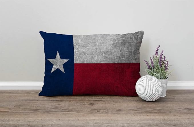 Solekla Texas Flag Lumbar Throw Pillow Cover 12x20 Inch Decorative Bedroom - Image 4
