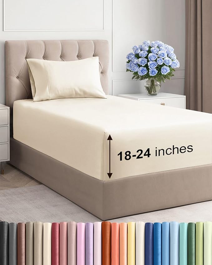 Extra Deep Pocket Twin XL Sheets by CGKUnlimited