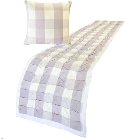 The HomeCentric King/Queen/Twin Lavender Decorative Bed Runner Twin 53"x18" Bed - Image 3