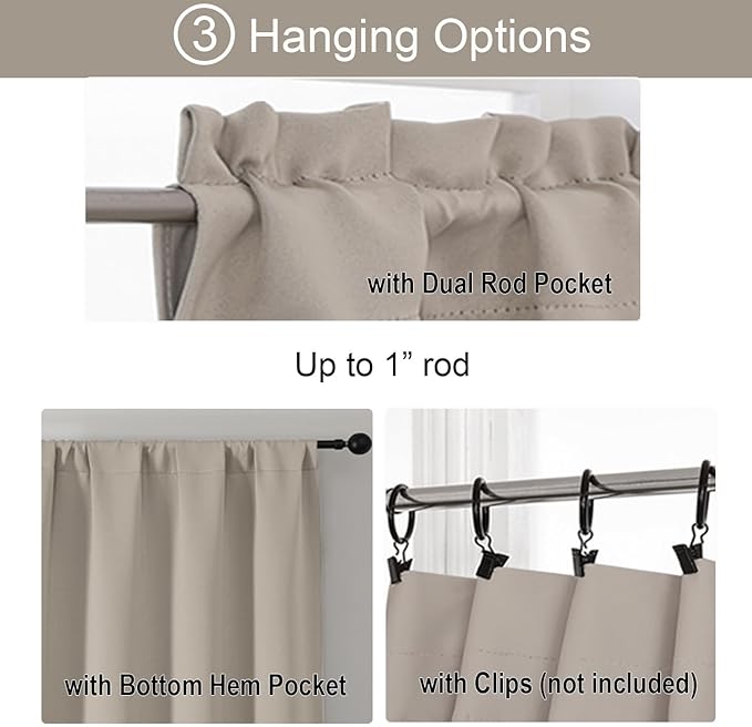 Gwine 24 Inch Long Tier Curtains - Image 5