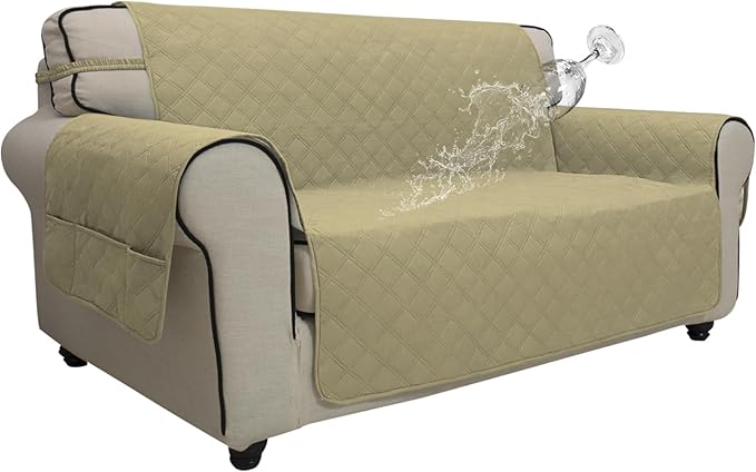 Easy-Going Waterproof Oversized Loveseat Covers Leakproof Couch Cover by Easy-Going