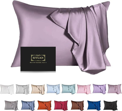 Mulberry Silk Pillowcase for Hair and Skin, Cooling Silk Pillow Case by SIYUAN