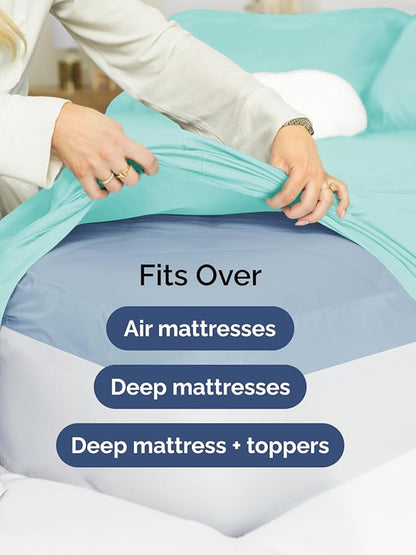Extra Deep Full Fitted Sheet - Image 6