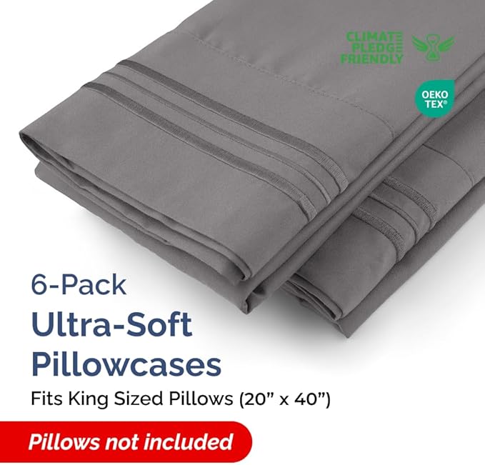 King Pillow Cases Set of 6 - Image 2