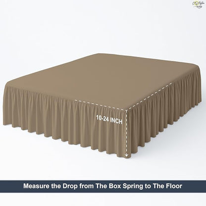 Cottington Lane Ruffled Bed Skirt King Size - Image 5