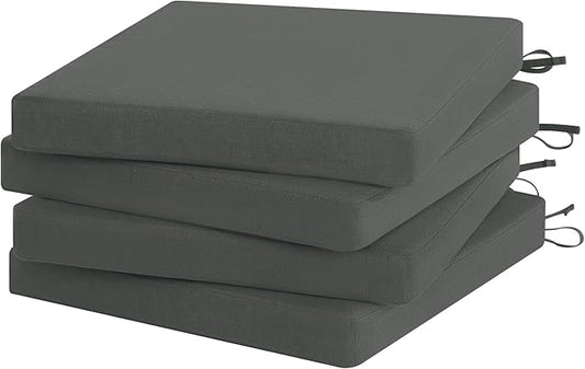 Favoyard Outdoor Chair Cushion Set of 4 Rainproof & Color Fade Resistant 17 x by OutdoorFurnitureAccessories
