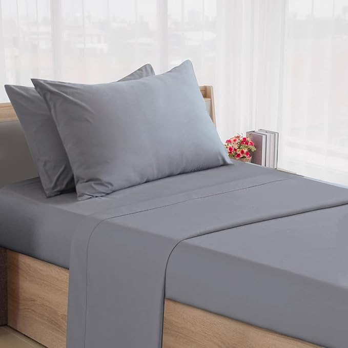 SPRINGSPIRIT Cot Sheets 30" x 75" x 9", 4 Piece Cot Sheet Set, Cot Size Fitted by SpringspiritBedding