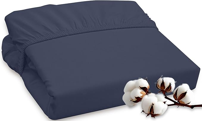 ROYALE LINENS 300 Thread Count 100% Long Staple Combed Cotton Fitted Sheet by ROYALELINENS