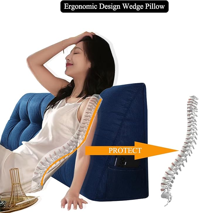 SAMTY Husband headboard Pillow Large Back Rest Support Reading Pillows - Image 5