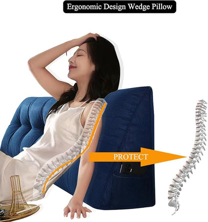 SAMTY Husband headboard Pillow Large Back Rest Support Reading Pillows - Image 5