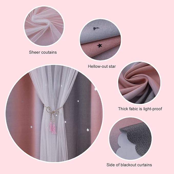 Ombre Rainbow Blackout Curtains - Image 4
