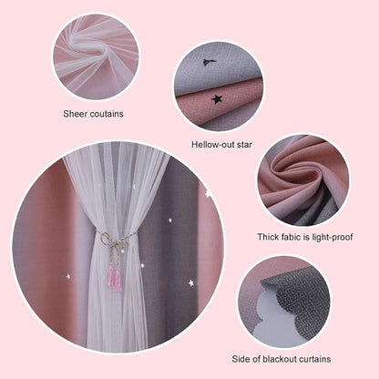Ombre Rainbow Blackout Curtains - Image 4
