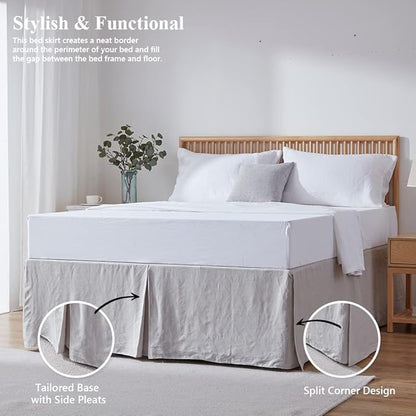 Simple&Opulence Belgian Linen Bed Skirt - Image 4